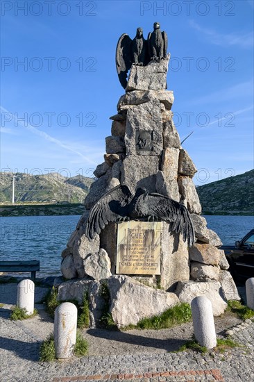 War Memorial for Soldiers Fallen in World War I. with plaque inscription