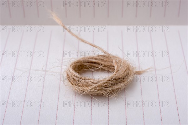 Roll of brown color linen string paper background