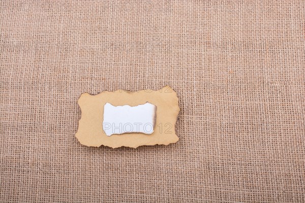 Paper with some burned edges