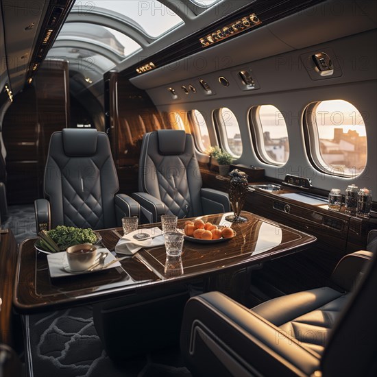 Private flying by rich people and business people in their own planes for vacation and luxury and business