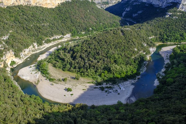 View of the river bends