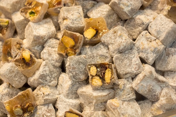 Turkish delight sweets made in Traditional style