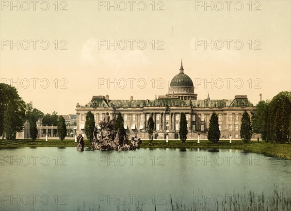 City Palace with Lake and Neptum Group in Potsdam