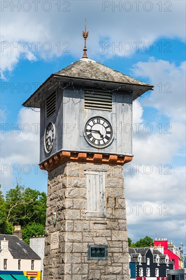 Clock tower in Tobermory