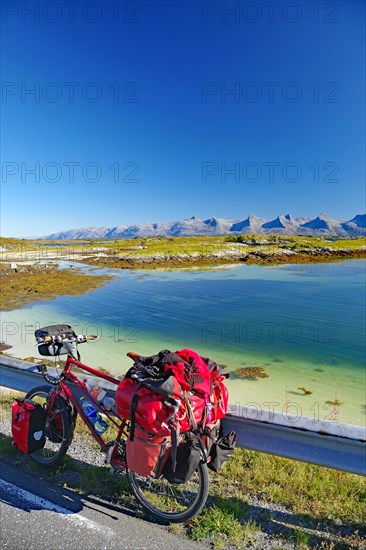 Packed touring bike