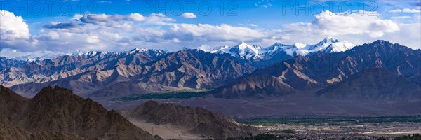 Panorama from Tsenmo Hill over Leh