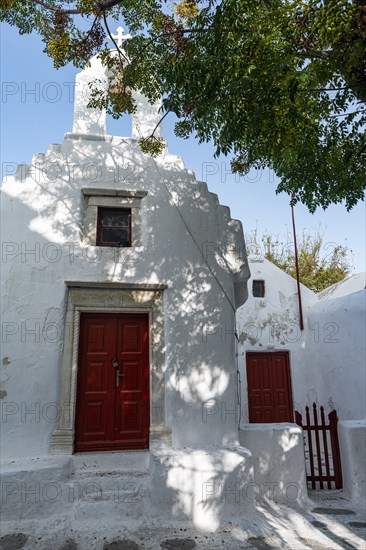 The white washed old town of Horta