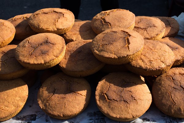 Loaf of Corn bread freshly made of corn flour