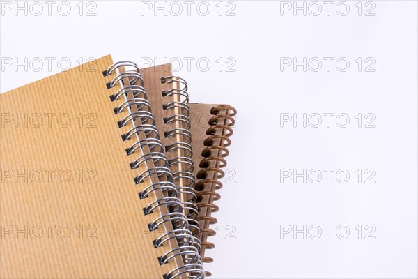 Spiral Notebooks on a white background