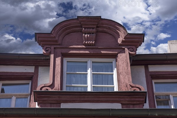 Historic bay window of a residential building