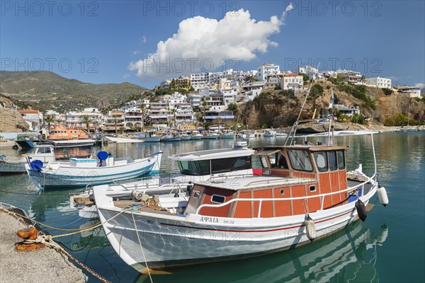 Fishing boats in the harbour of Agia Galini