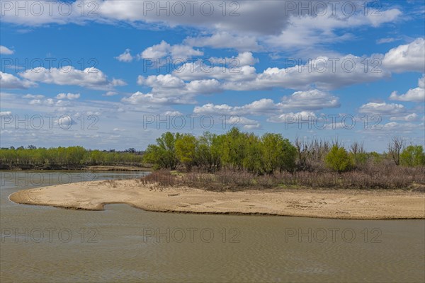 Saray-Juek ancient settlement on the Ural river