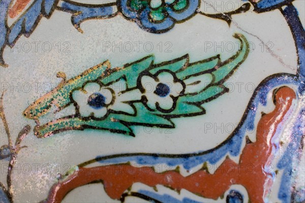 Floral art pattern example of the Ottoman time