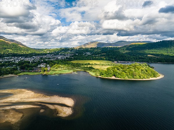 Derwent Water from a drone