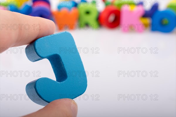 Letter cubes of Alphabet made of wood