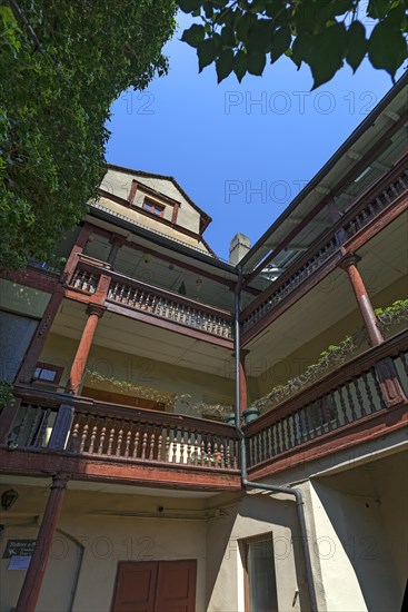 Historic courtyard of an apartment building