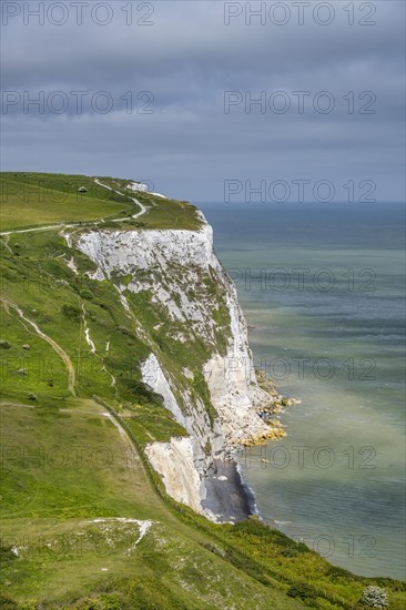 The chalk cliffs of Dover