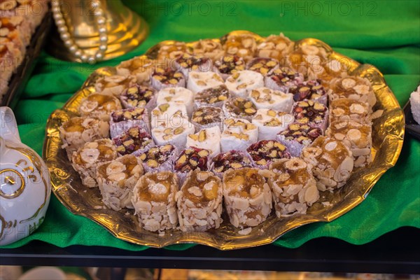 Turkish delight sweets made in Traditional style