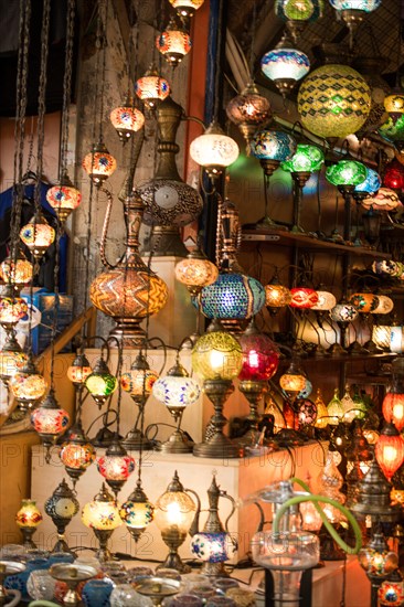 Mosaic Ottoman lamps from Grand Bazaar in Istanbul