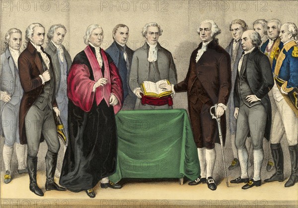 The Inauguration of Washington as the First President of the United States