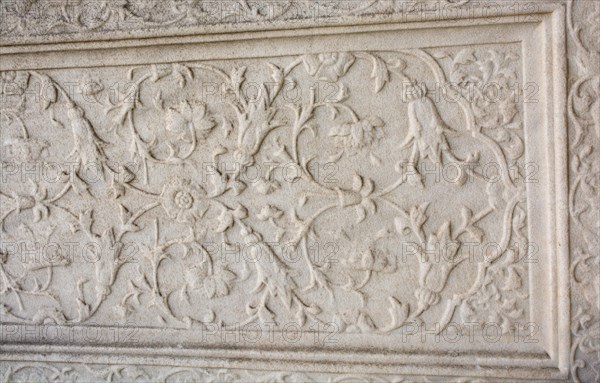 Ottoman marble carving art in detail