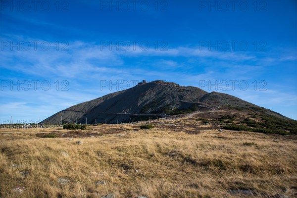 Beautiful mountain view in autumn Sniezka