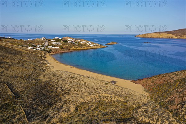 Aerial of Agios Sostis beach