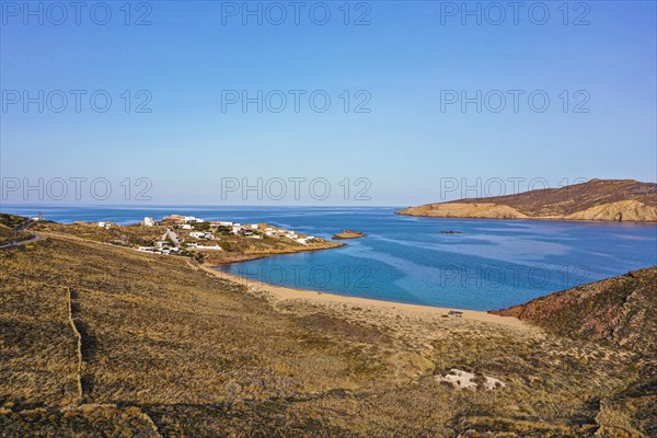 Aerial of Agios Sostis beach