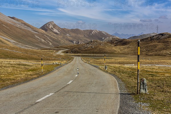 Landscape in autumn on the Albula Pass