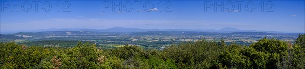 View of the Rhone Valley near Bourg Saint-Andeol