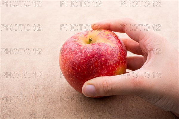 Back to school theme with a red apple