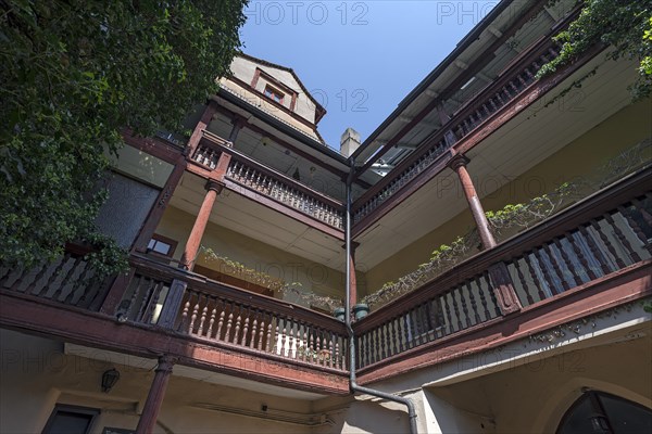 Historic courtyard of an apartment building