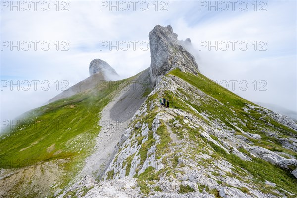 Mountaineer at Hoech-Niederi Sattel