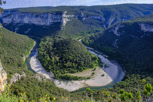 View of the river bends