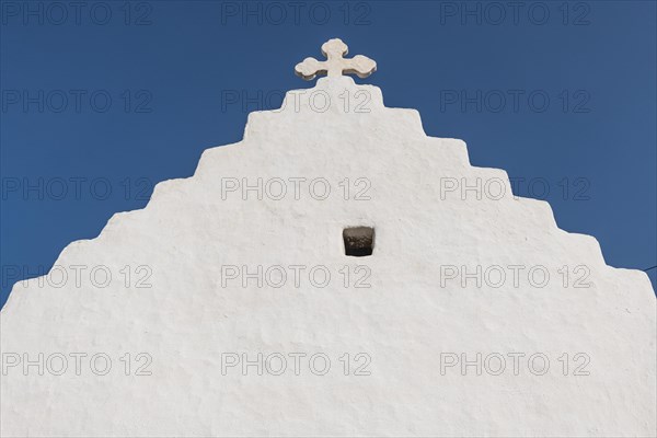 Whitewashed church