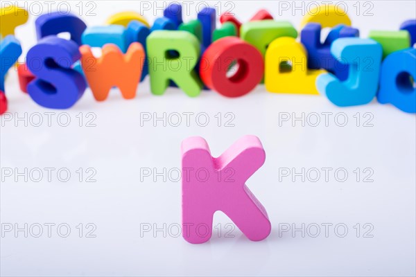 Letter cubes of Alphabet made of wood