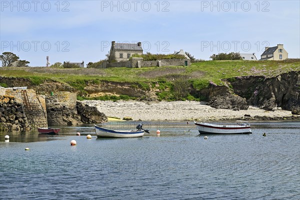 Boats on the quay wall