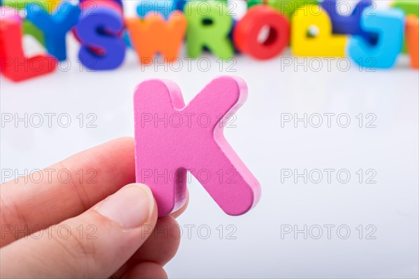 Letter cubes of Alphabet made of wood