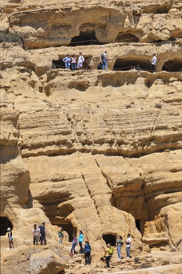 Residential caves on Matala beach