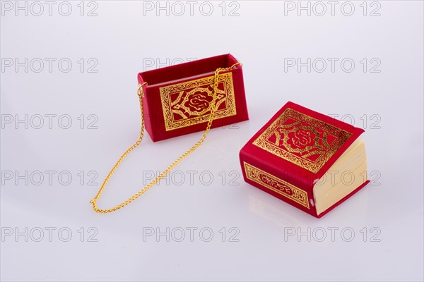 The Holy Quran on a white background