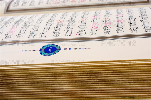 The Holy Quran on a white background