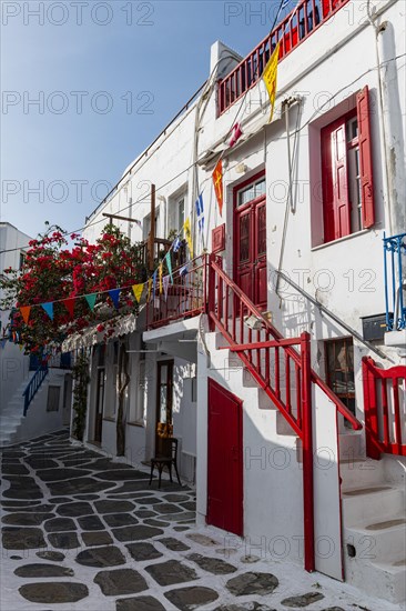 The white washed old town of Horta