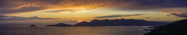 Sunset over the Bay of La Spezia