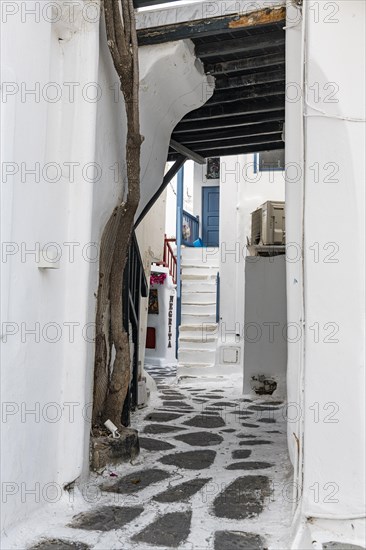 The white washed old town of Horta