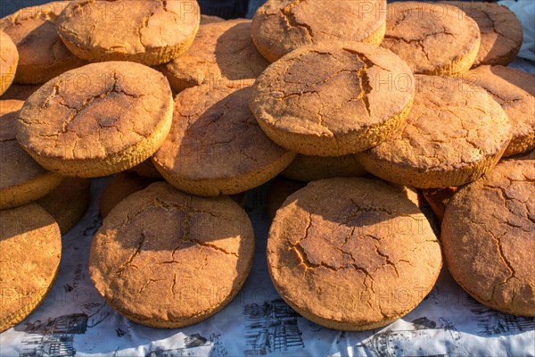 Loaf of Corn bread freshly made of corn flour