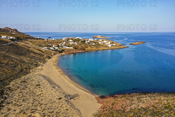 Aerial of Agios Sostis beach