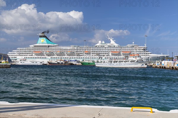 Cruise ship at the port