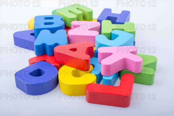 Letter cubes of Alphabet made of wood