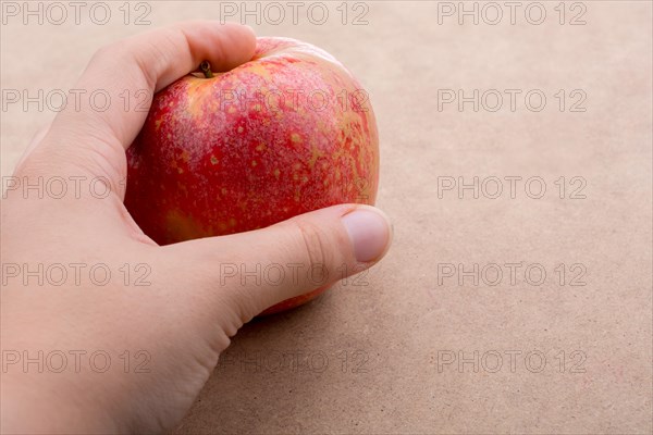 Back to school theme with a red apple