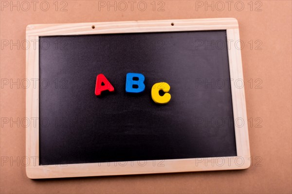 Colorful ABC Letters of Alphabet made of wood